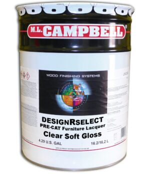 DesignRselect Furniture Pre-Cat Lacquer Clear Soft Gloss 5 Gallons