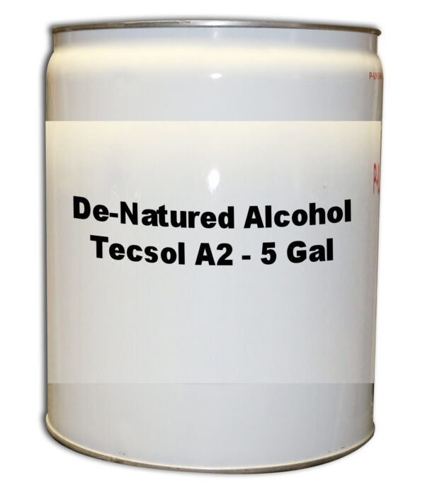 De-Natured Alcohol (Tecsol A2) 5 Gallons