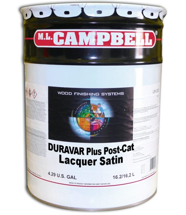 Duravar Plus Post Catalyzed Lacquer Satin 5 Gallons