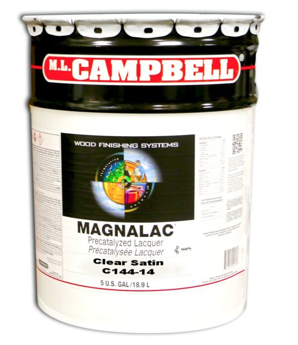 Magnalac Pre-cat Lacquer Clear Satin 5 Gallons