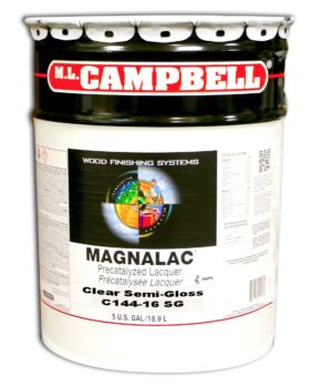 Magnalac Pre-cat Lacquer Clear Semi-Gloss 5 Gallons