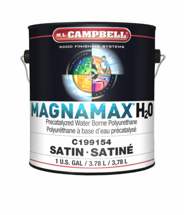 MagnaMax H2O Pre-Cat Waterborne Polyurethane Satin Gallon