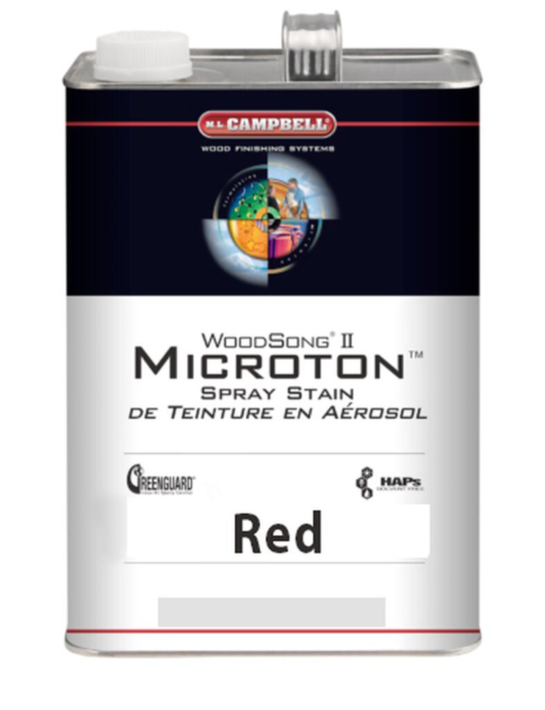 Red Microton Dye Stain Gallon DSI Woodworking Supplies