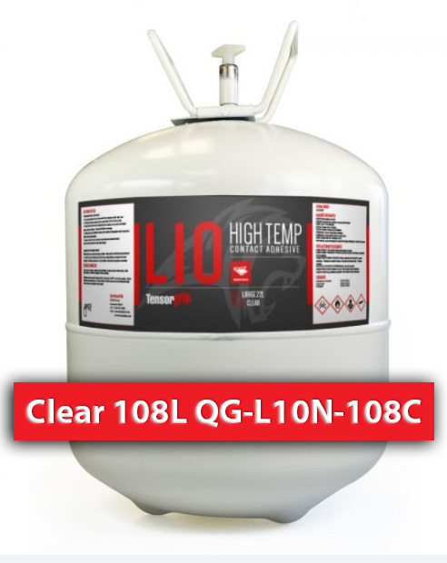 Non Flamable, High Temperature Contact Adhesive Clear  Quin Global TensorGrip